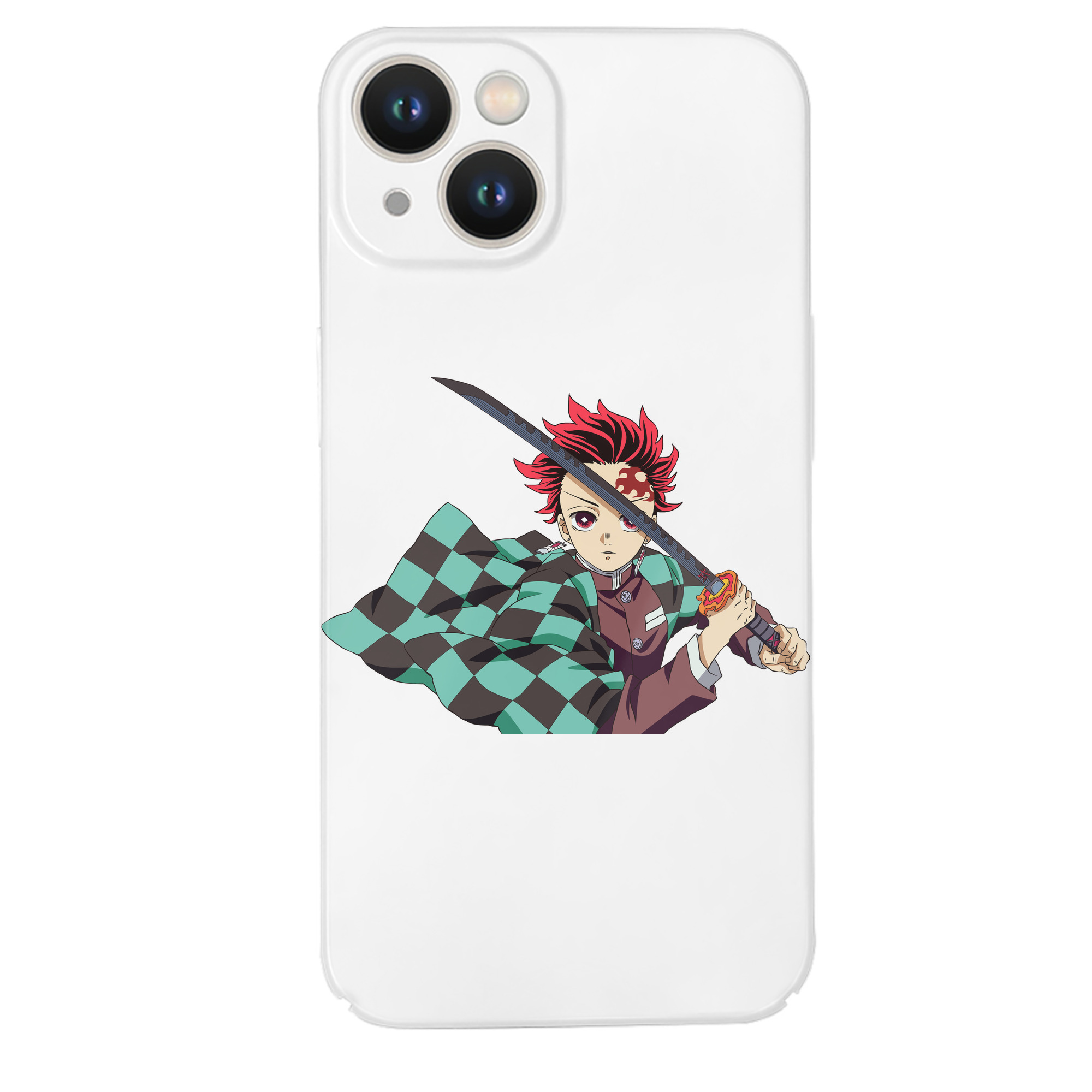 （画像用） 鬼滅の刃 竈門 炭治郎／かまど たんじろう Kamado Tanjirou 【iPhone 14シリーズ対応】ハードケース